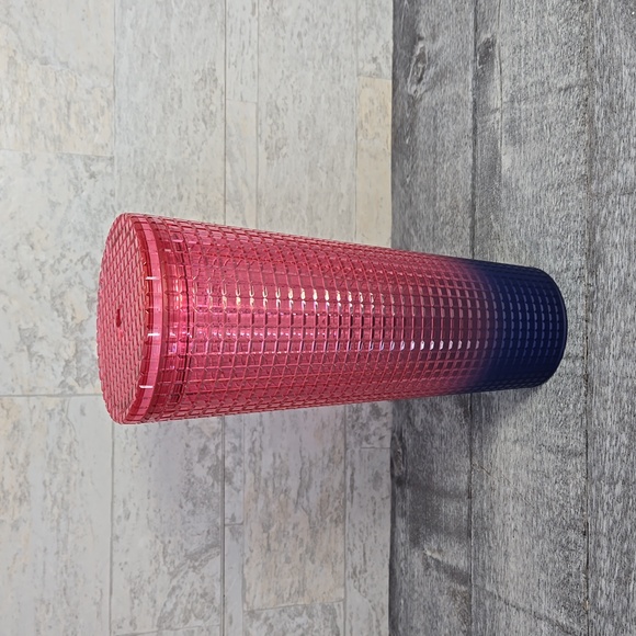 Starbucks Ombre Watermelon Gradient Gridded Tumbler Like New - Picture 2 of 5